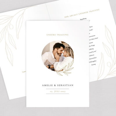 Kirchenheft Umschlag Hochzeit Foto