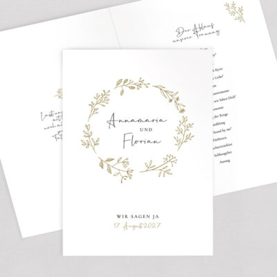 Kirchenheft Umschlag Vintage gestalten