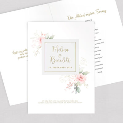 Kirchenheft Umschlag Rosen modern