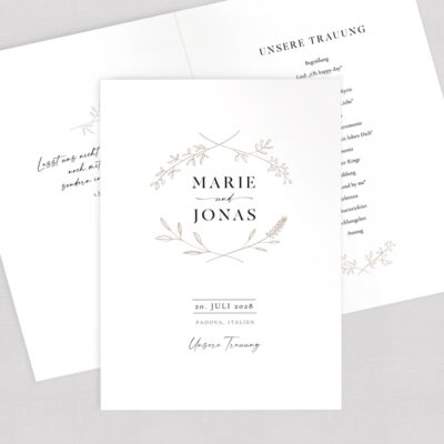 Kirchenheft Umschlag Vintage gestalten