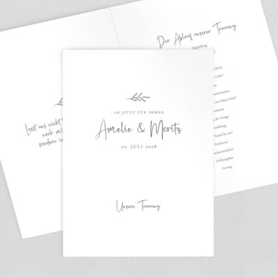 Kirchenheft Umschlag liebevoll elegant