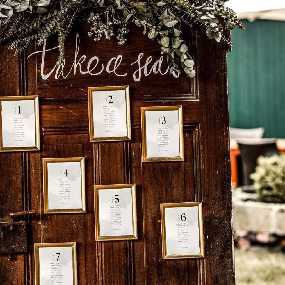 Sitzplan Hochzeit Bilderrahmen DIY Sitzplan Hochzeit Bilderrahmen DIY