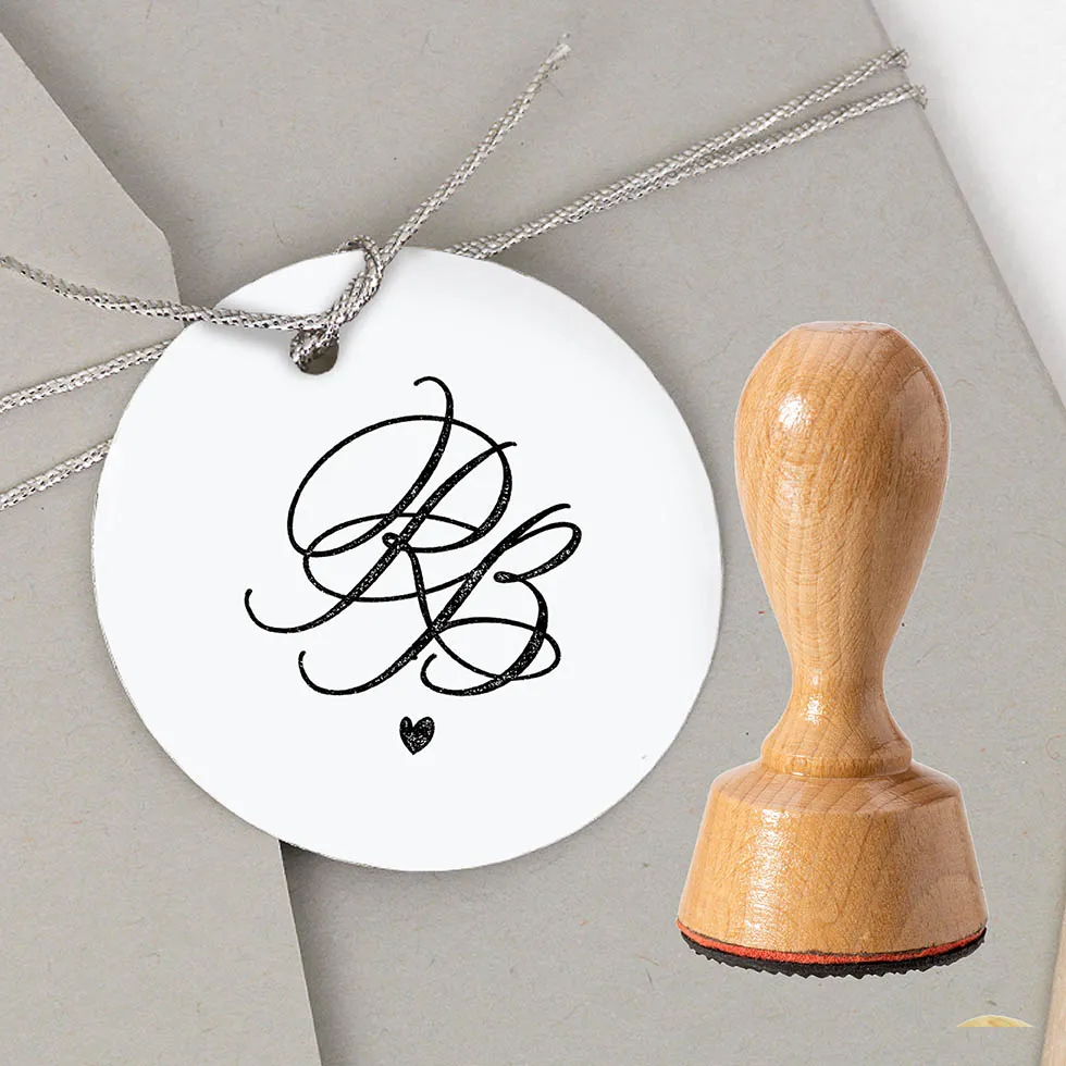 Stempel Hochzeit Gastgeschenke Initialen
