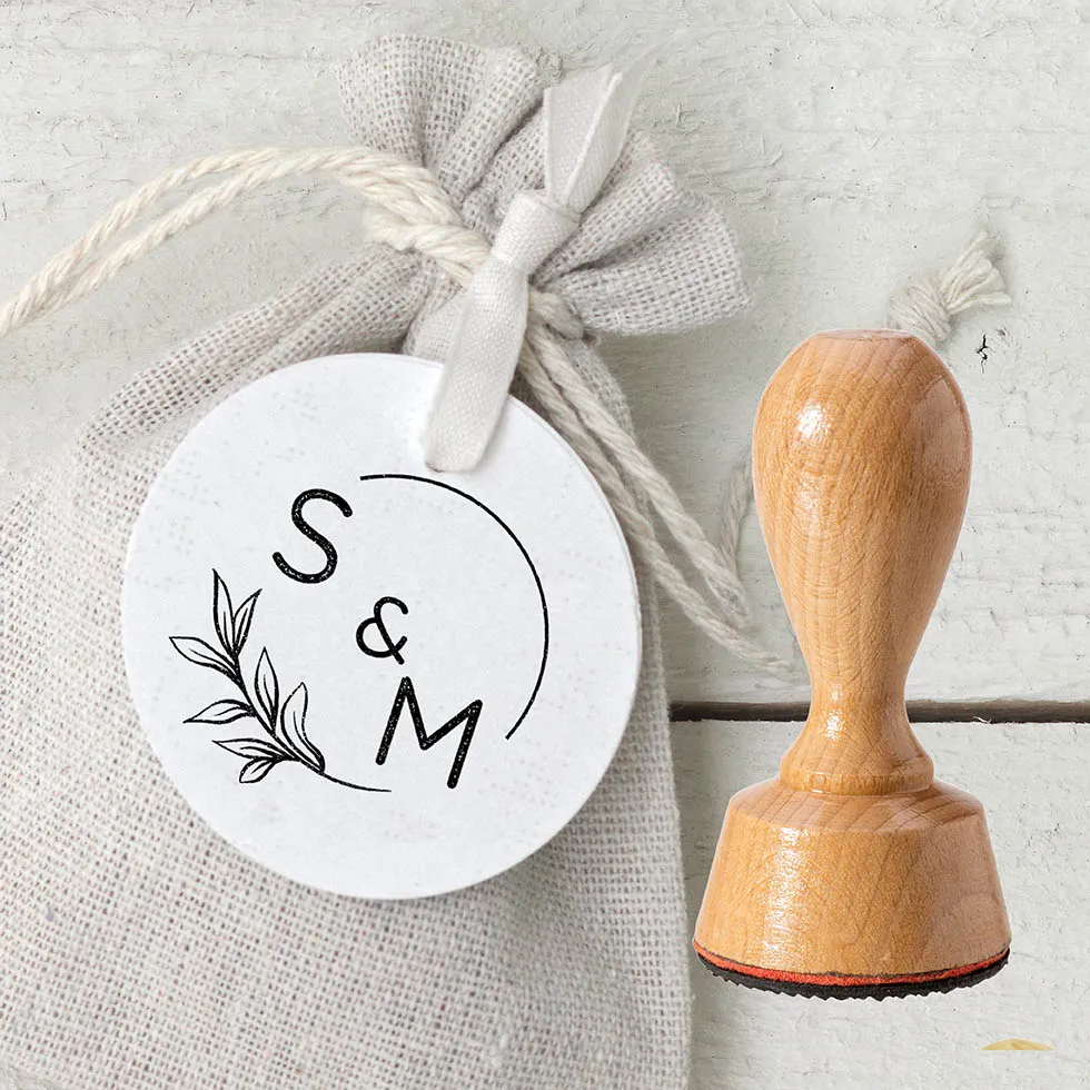 Stempel Hochzeit Logo Gastgeschenk