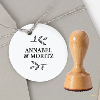 Stempel Hochzeit klassisch Eukalyptuszweig