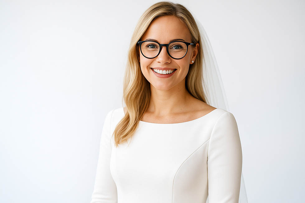 Braut mit Brille Tipps