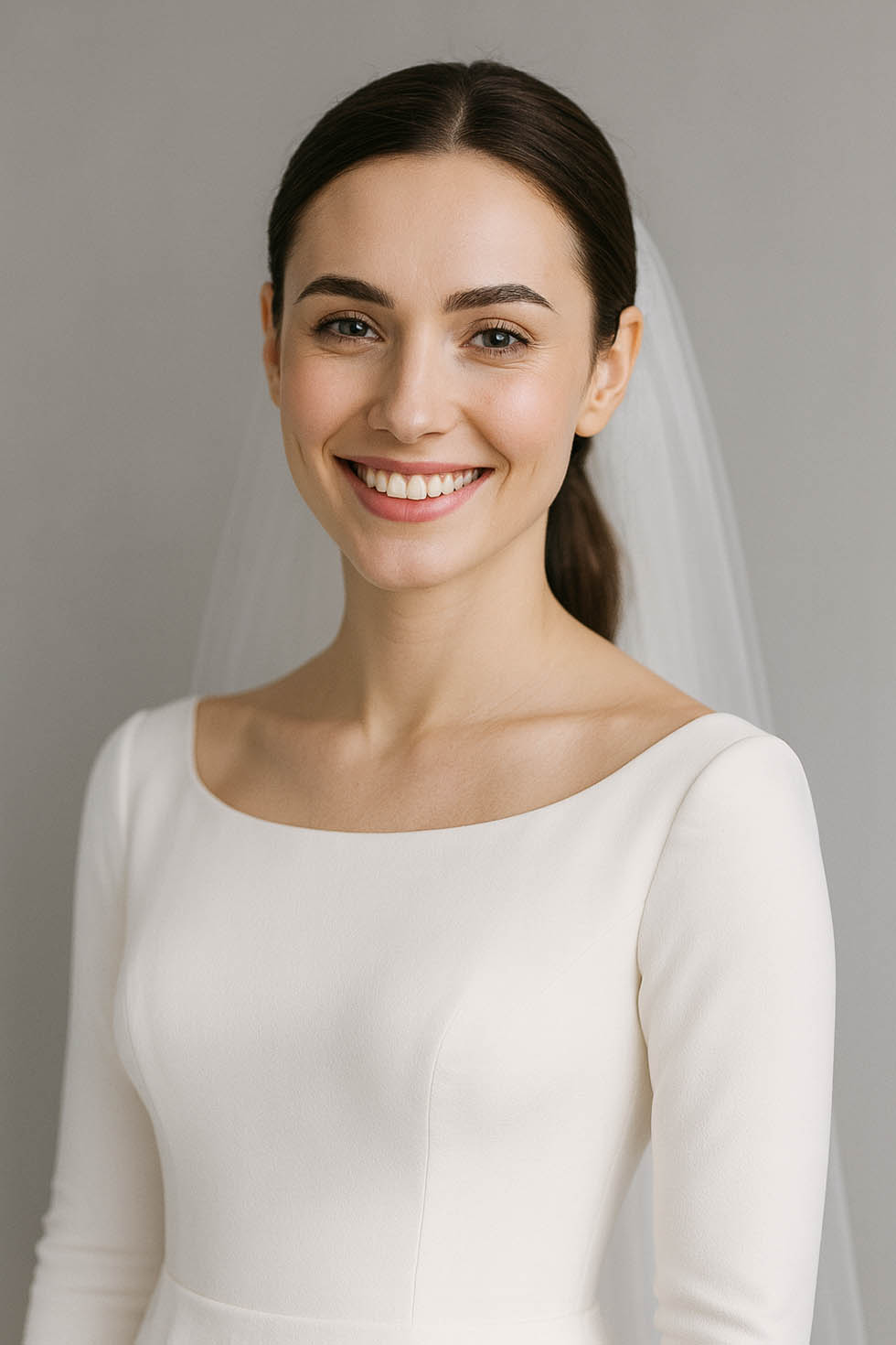 Braut ohne Brille