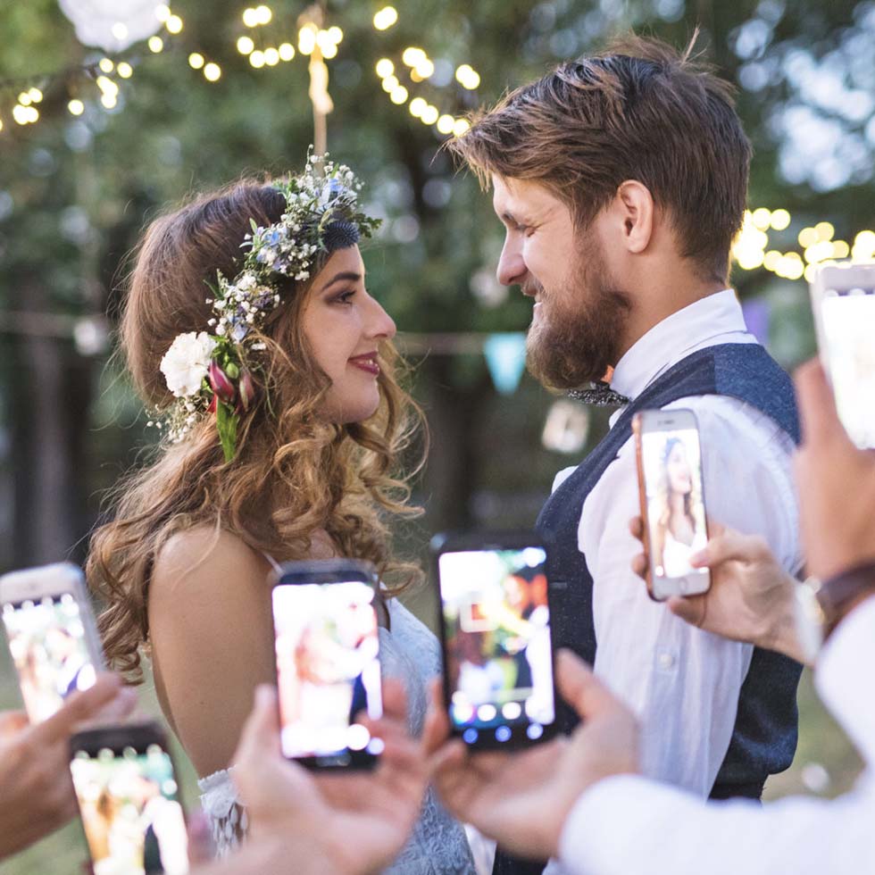 Brautpaar Fotos sammeln