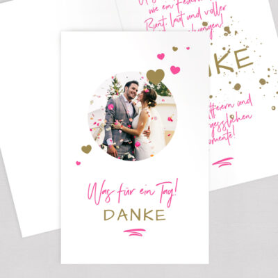 Dankeskarte außergewöhnlich Foto