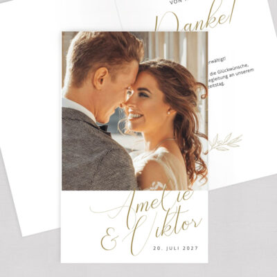 Dankeskarte Klappkarte einfach liebevoll gestalten