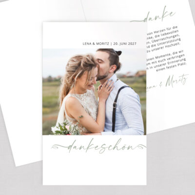 Dankeskarte Foto persönlich gestalten