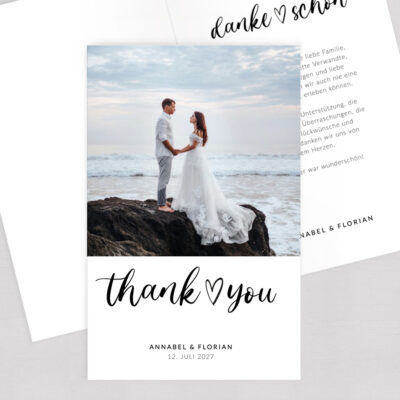 Dankeschön Karte Herz Foto