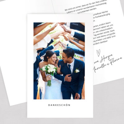 Dankeschön Karte Hochzeit Gäste