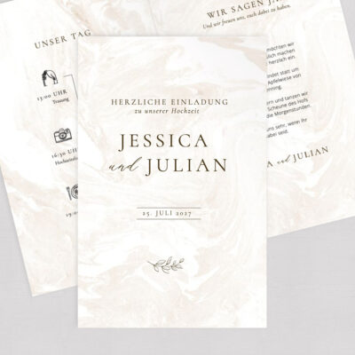 Hochzeitseinladung Marvel Klappkarte