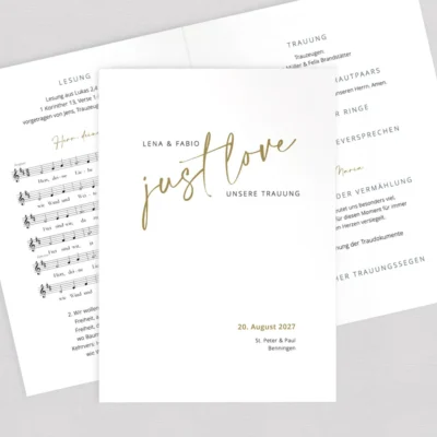 Kirchenheft Boho Lettering komplett selbst gestalten