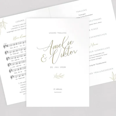 Kirchenheft Elegant Branch Foto komplett selbst