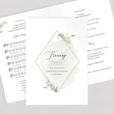 Kirchenheft Greenery komplett selbst gestalten