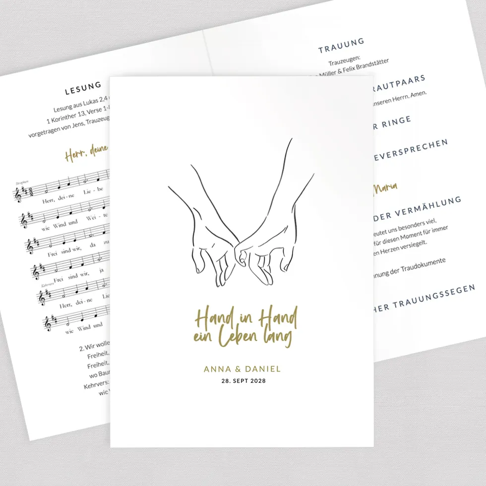 Kirchenheft “Hand in Hand" Kirchenheft “Hand in Hand"
