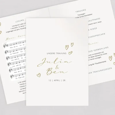 Kirchenheft Herzen komplett selbst gestalten