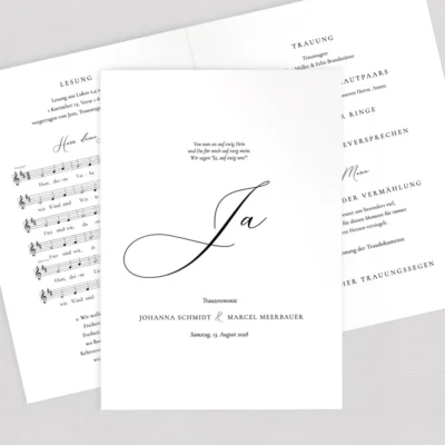 Kirchenheft "Kalligraphie" komplett selbst gestalten