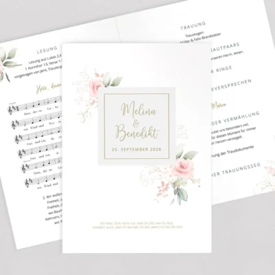 Kirchenheft "Modern Rose" komplett selbst gestalten