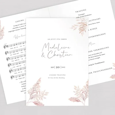 Kirchenheft "Pampas" komplett selbst gestalten