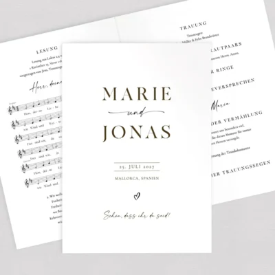 Kirchenheft "Pure" komplett selbst gestalten