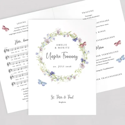 Kirchenheft "Schmetterlinge" komplett selbst gestalten