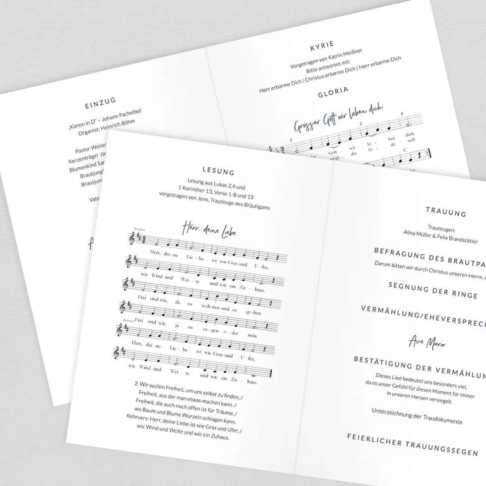 Kirchenheft “Wasserfarbe" Kirchenheft Wasserfarbe komplett selbst gestalten