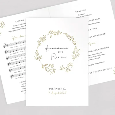 Kirchenheft Wild Flowers komplett selbst gestalten