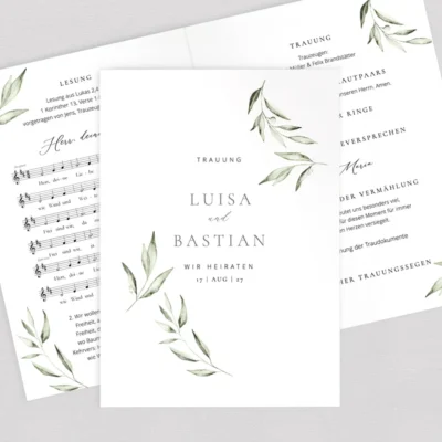 Kirchenheft Wonderful Green komplett selbst gestalten