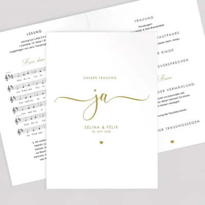 Kirchenheft "ja" komplett selbst gestalten