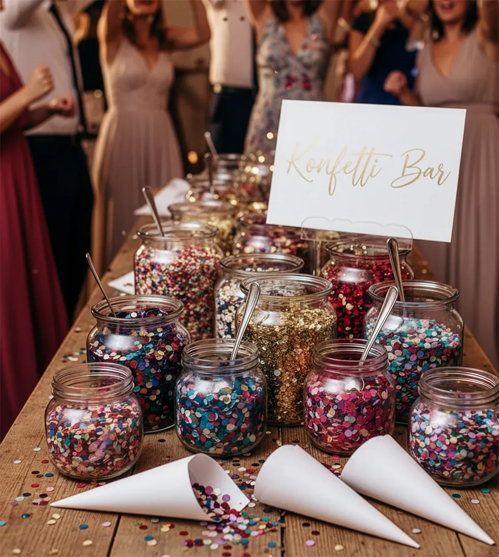 Konfetti Bar Hochzeit Konfetti Bar Hochzeit