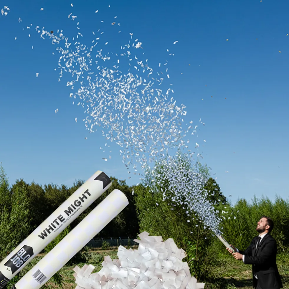 Konfetti Shooter Hochzeit Papier weiß Konfetti Shooter Hochzeit Papier weiß