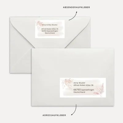 Adressaufkleber Vorlage Word Pampas Download