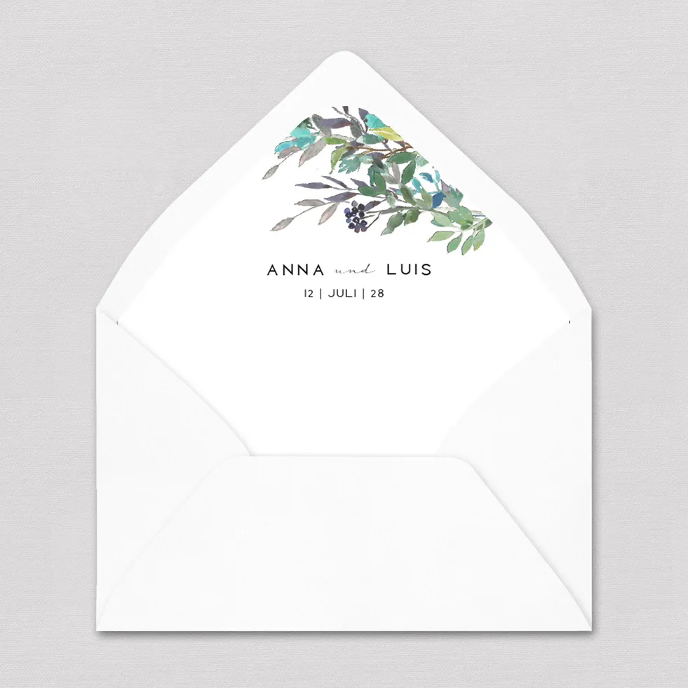 Briefumschlag-Inlay Bohemian Briefumschlag Inlay Bohemian gestalten