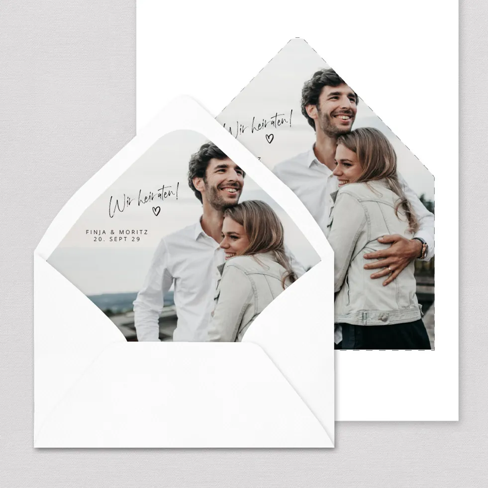 Briefumschlag-Inlay Foto Briefumschlag Inlay Foto