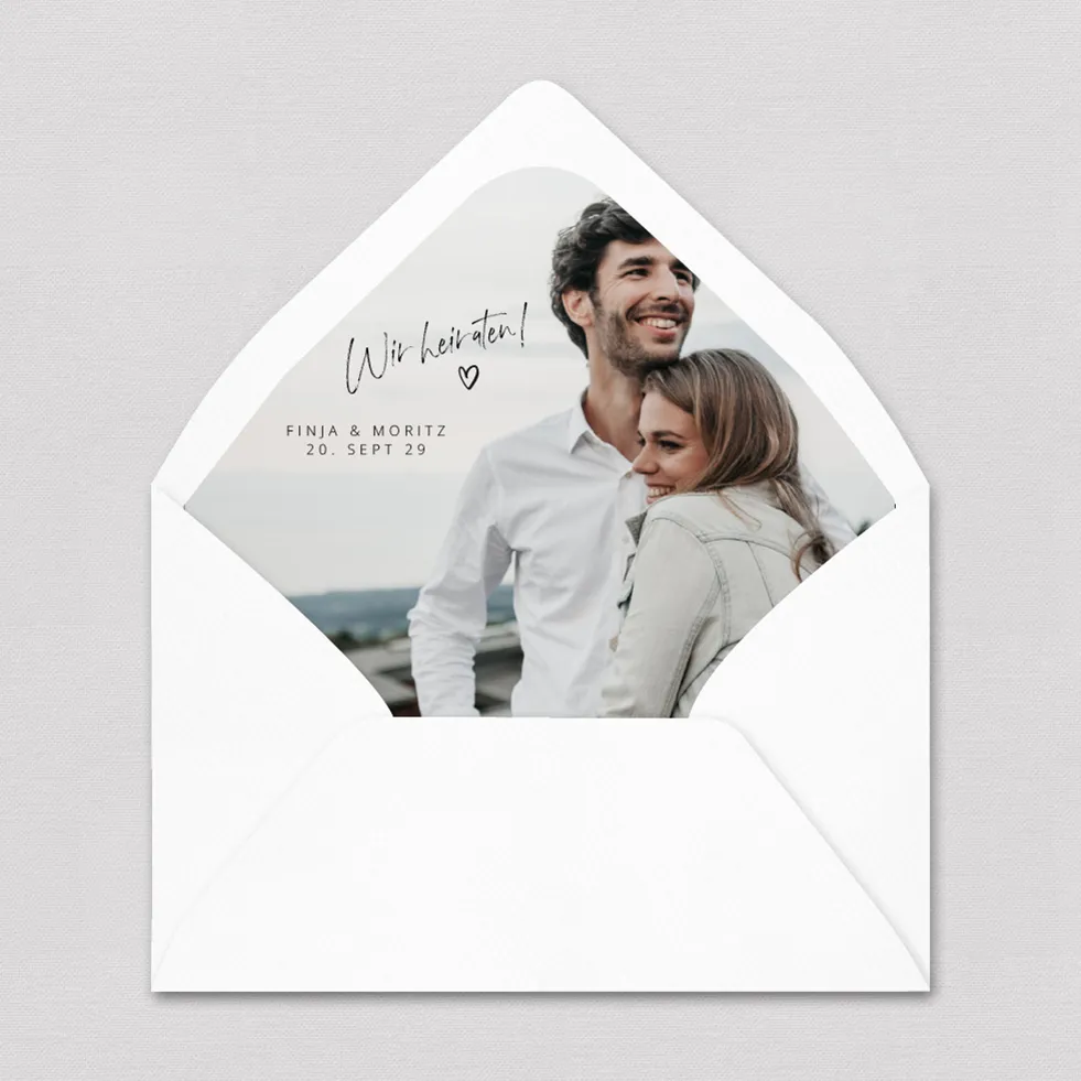 Briefumschlag-Inlay Foto Briefumschlag Inlay Foto gestalten