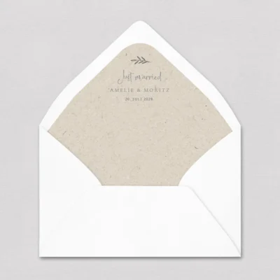 Briefumschlag Inlay Olivenzweig