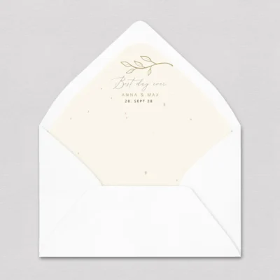Briefumschlag Inlay Beige gestalten