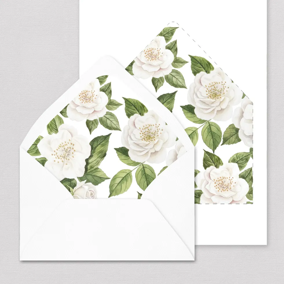 Briefumschlag-Inlay Blumen Briefumschlag Inlay Rosen