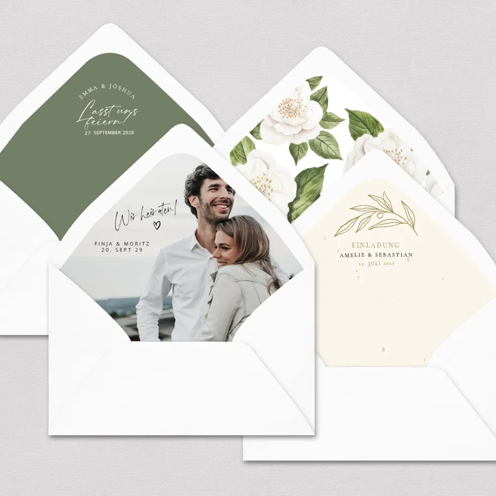 Briefumschlag Inlays Futter Briefumschlag Inlays Futter