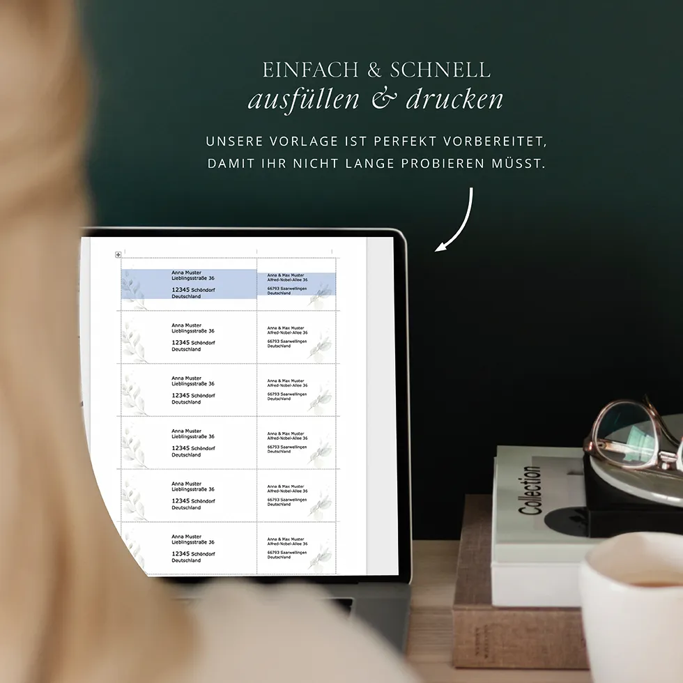 Adressaufkleber Vorlage zum Selberdrucken Adressaufkleber Vorlage zum Selberdrucken