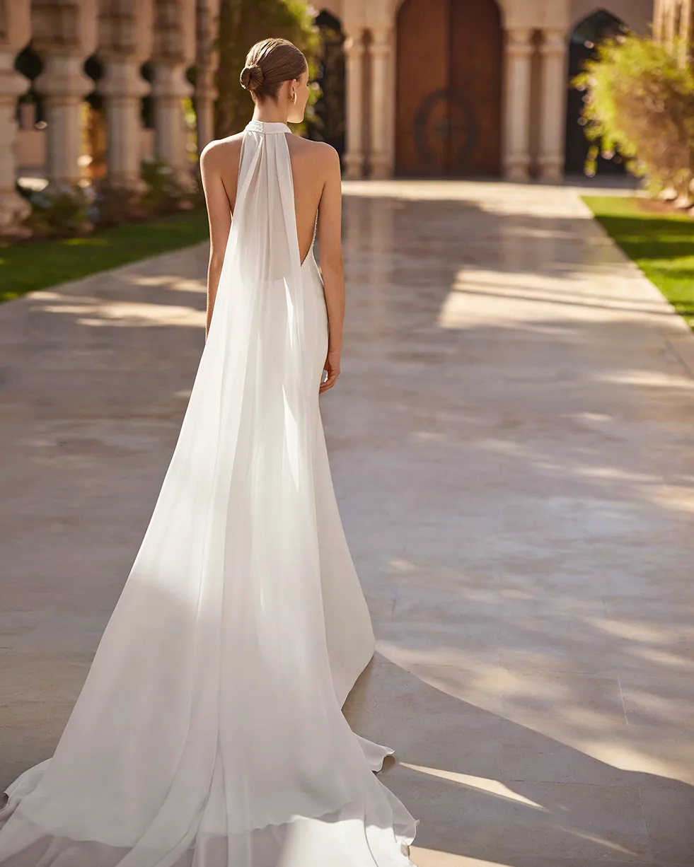 Brautkleid Schleier Cape Schleppe