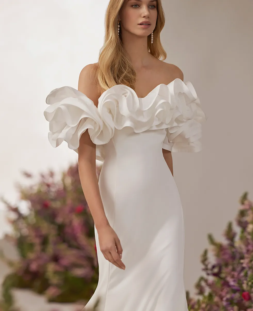 Brautkleid Trend Drappierung opulent