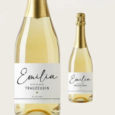 Flaschenetikett Name Geschenk