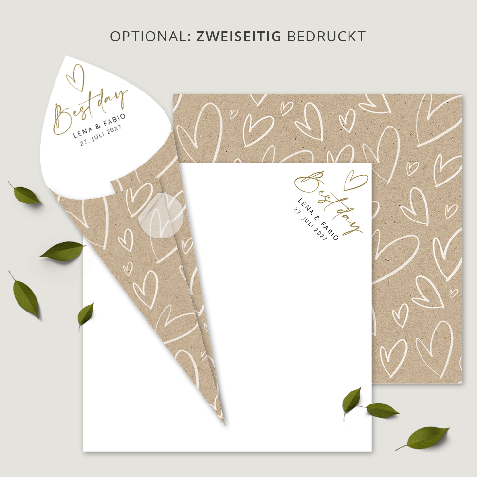 Spitztüten “Boho Lettering” Spitztüten Boho Lettering