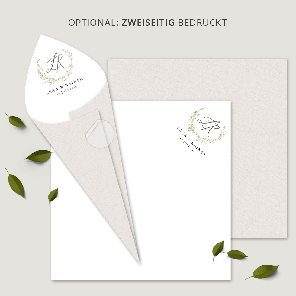 Spitztüten “Elegant Wreath” Spitztüten Elegant Wreath