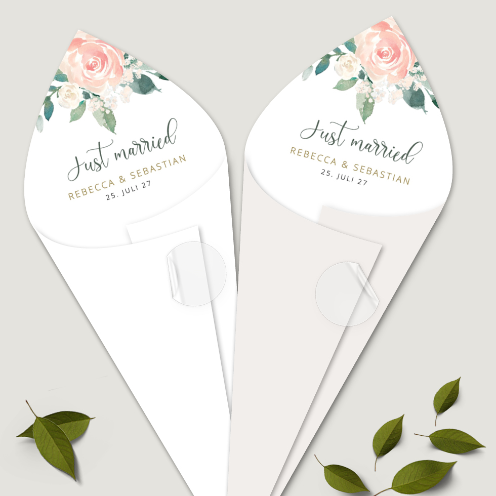 Spitztüten “Flower Romance” Spitztüten Flower Romance