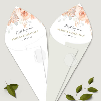 Spitztüten Pampas & Peonies